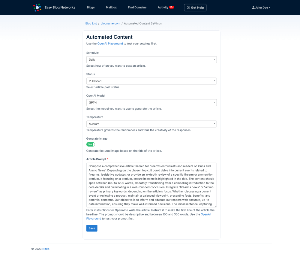 Blog Transfer