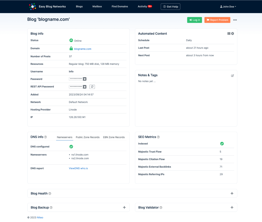 Create New Blog